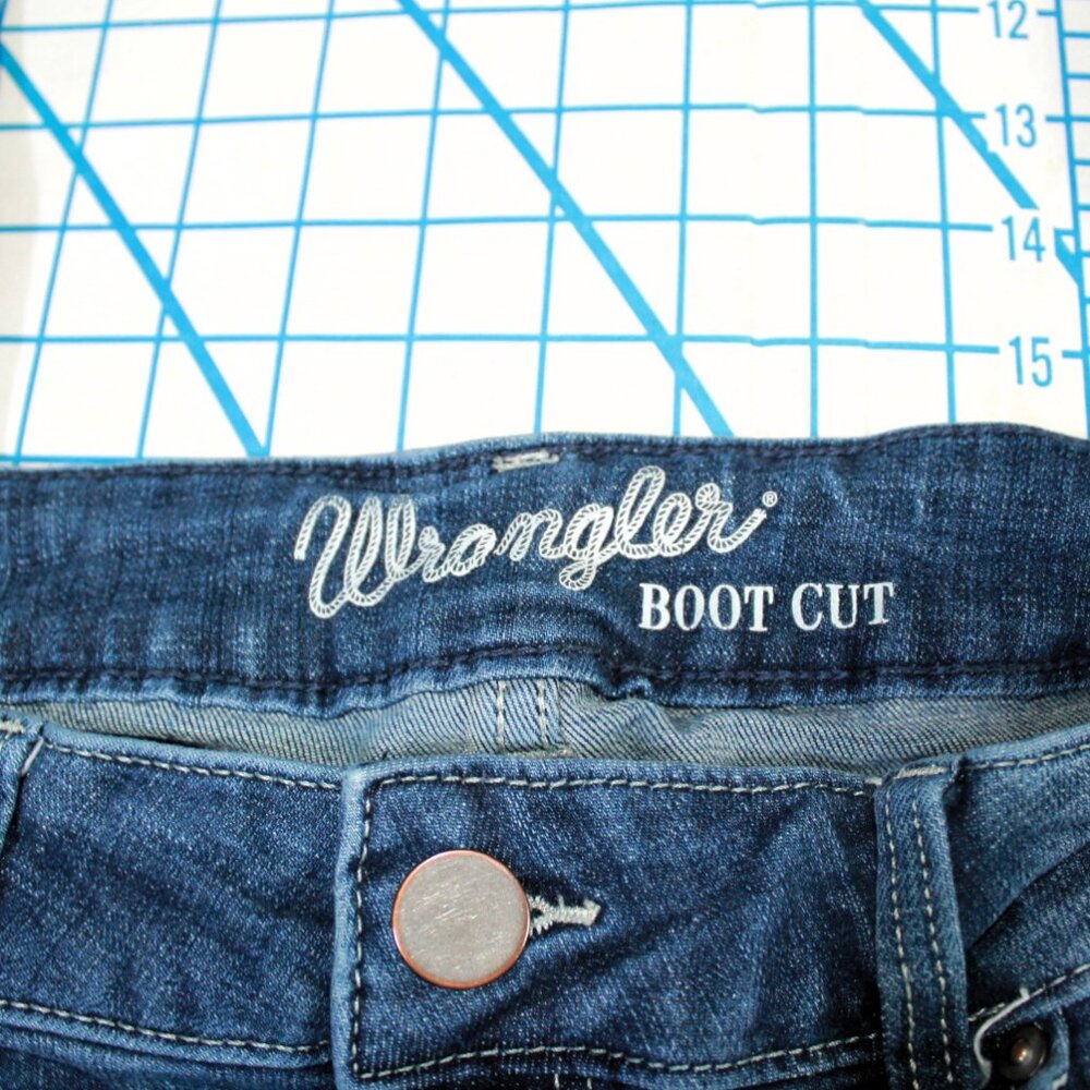 Wrangler Boot Cut Mid Rise Jeans, Size 11, AS IS - Picture 6 of 9